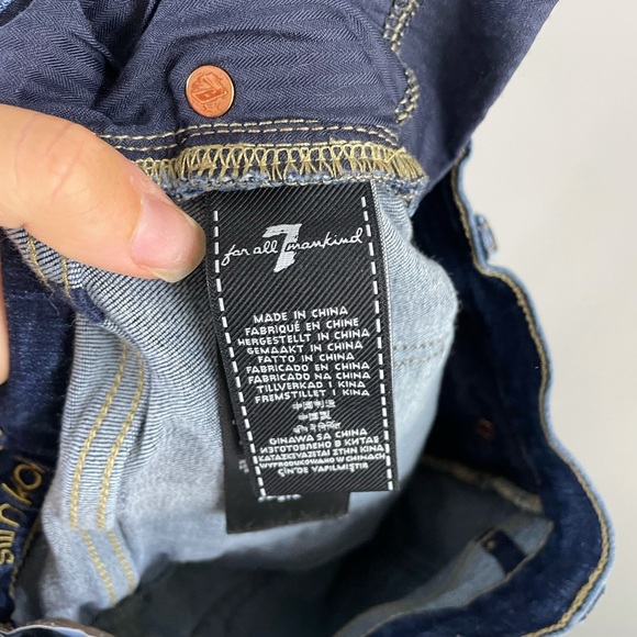 7 for all mankind kick crop jeans - Picture 15 of 16